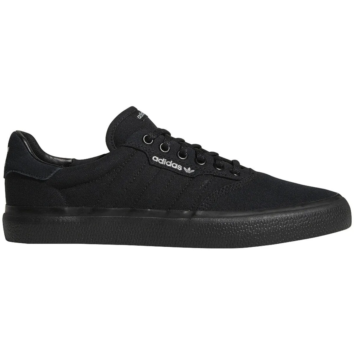 Adidas 3MC Vulc Canvas Skateboard Shoe - Black/Black/Grey Two