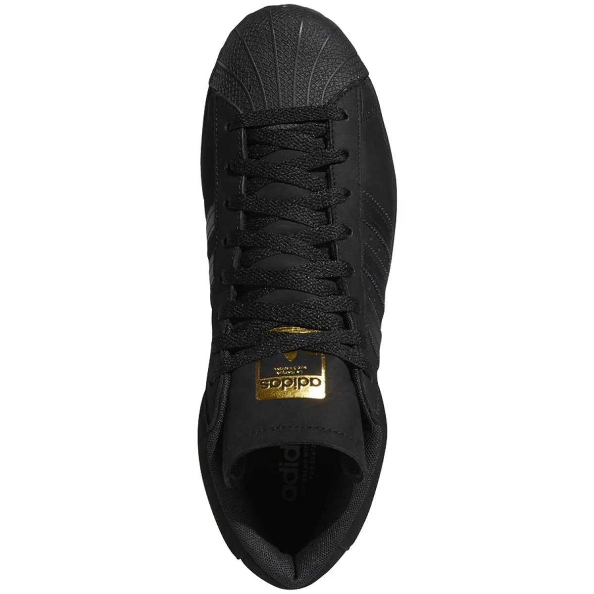Adidas Pro Model Skate Shoe - Black/Gold/White