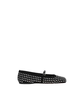 Ane Laser-Cut Suede Flats