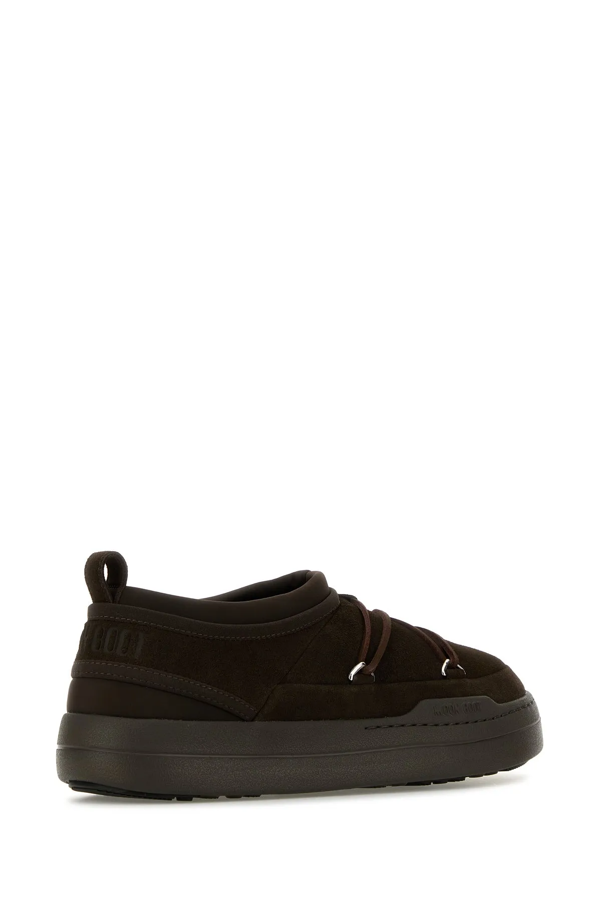 Brown suede MB Park Icon slip ons