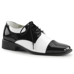 DISCO-18 Fancy Dress Costume Funtasma Men's Shoes Black-White Pat