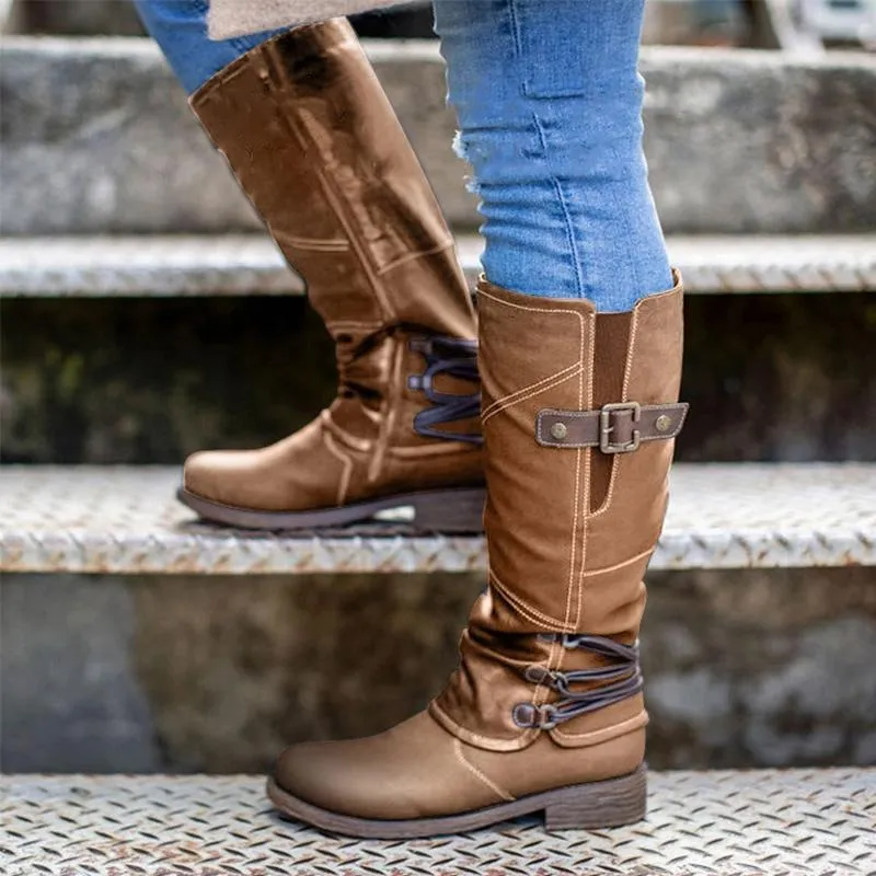Faux Leather Cowboy Boots with Heel for Women | Perfect for Everyday Wear