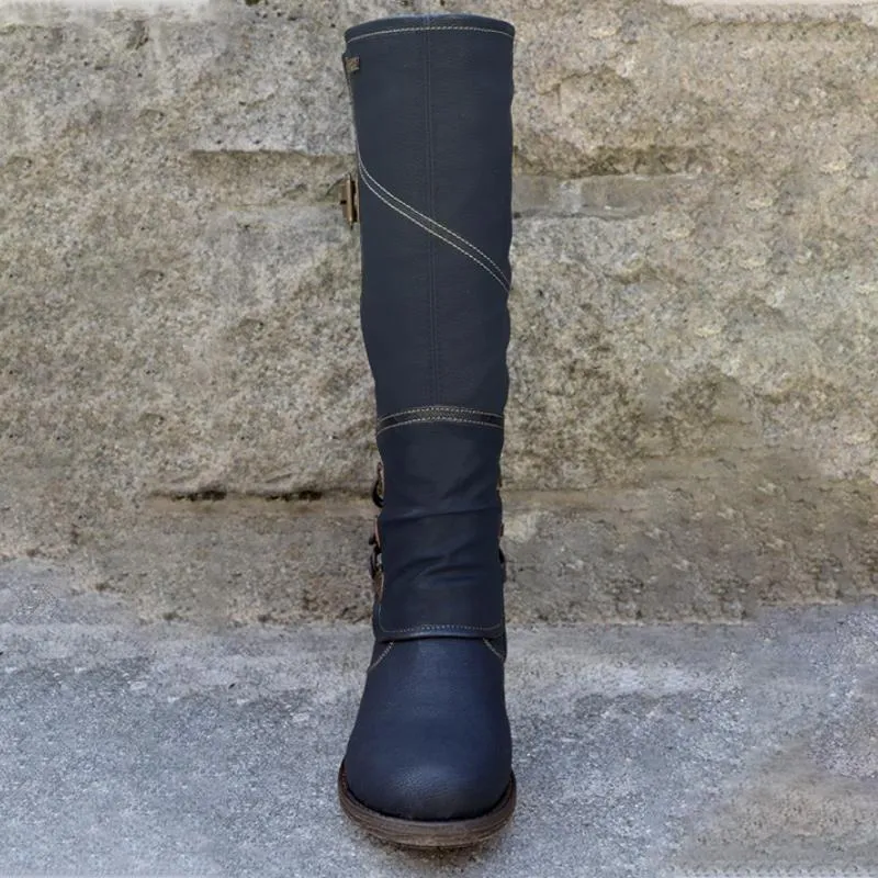 Faux Leather Cowboy Boots with Heel for Women | Perfect for Everyday Wear