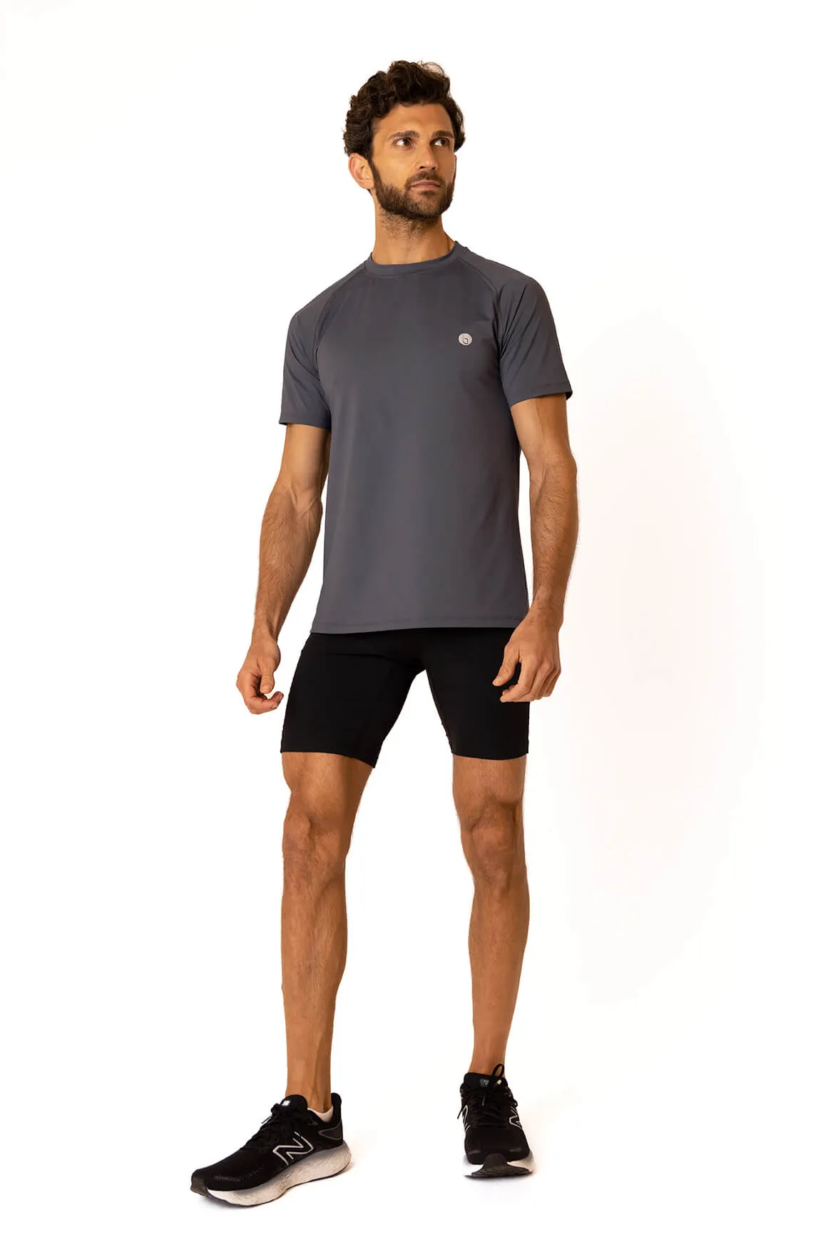 Grey Atlantic Tee | Mens Workout Top