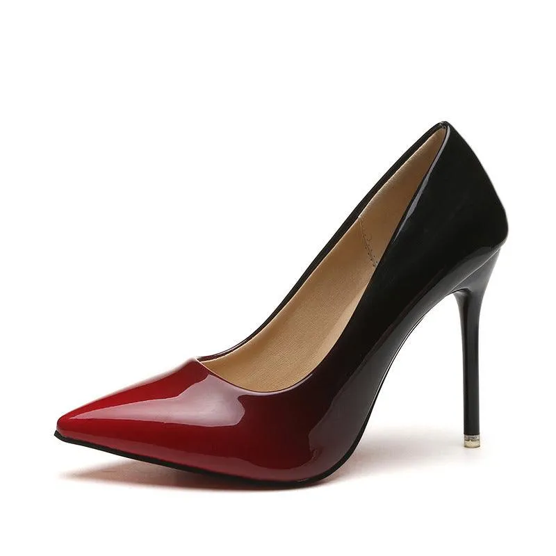 High heels stiletto  gradient color