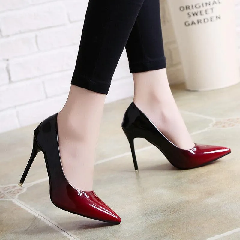 High heels stiletto  gradient color