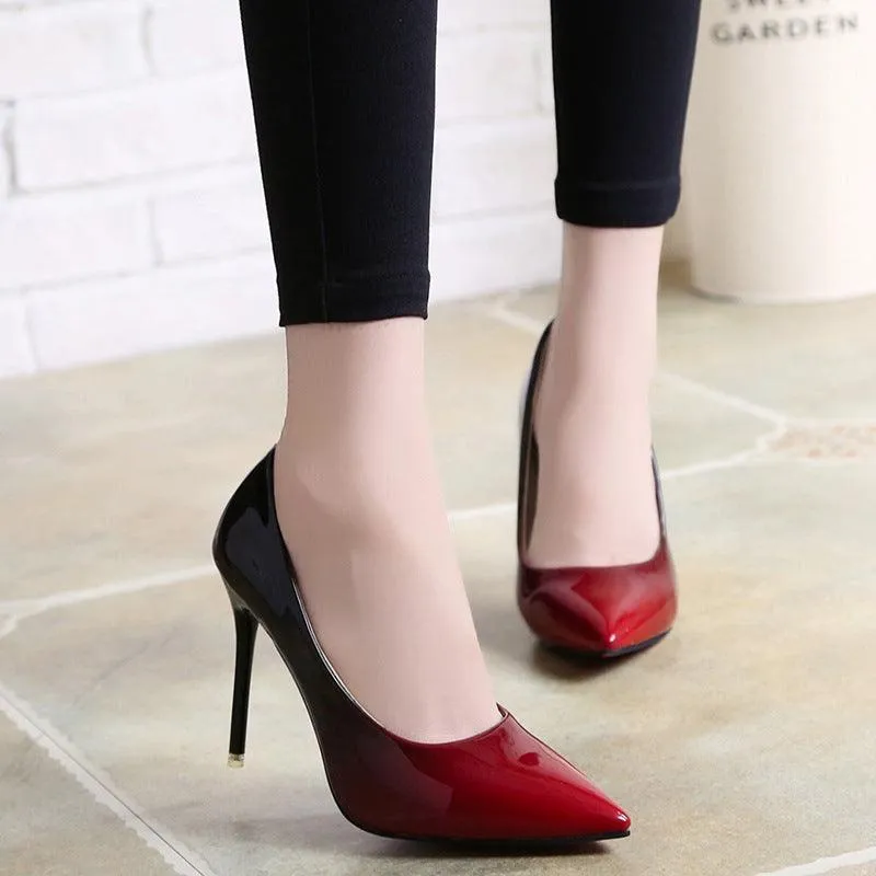 High heels stiletto  gradient color