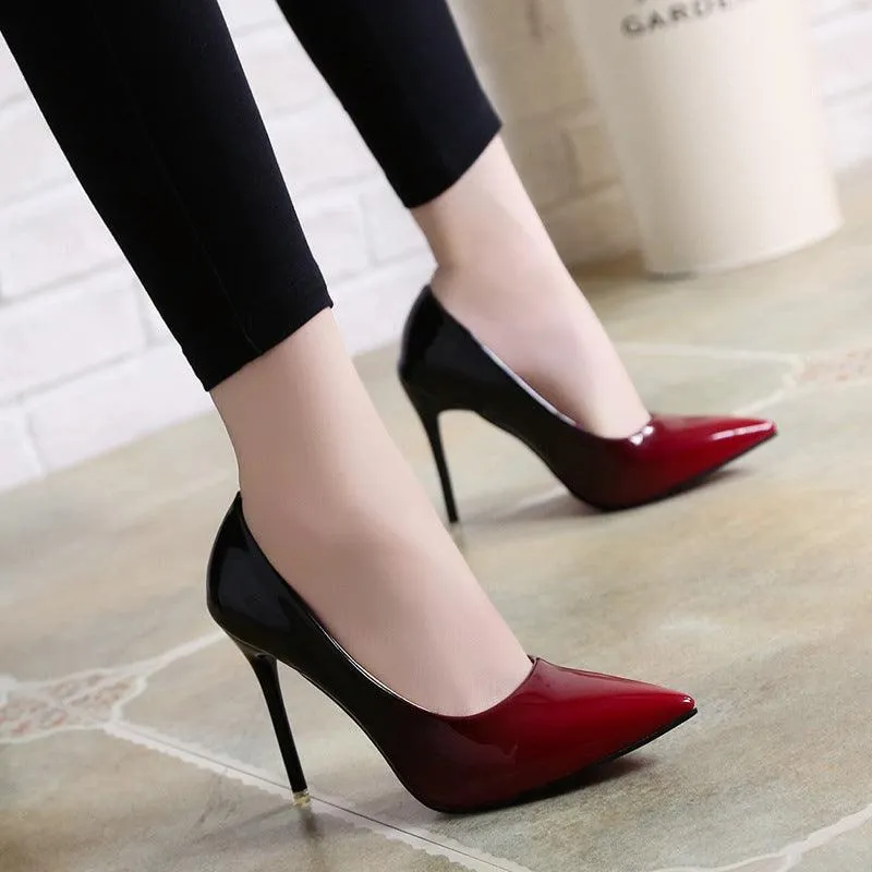 High heels stiletto  gradient color