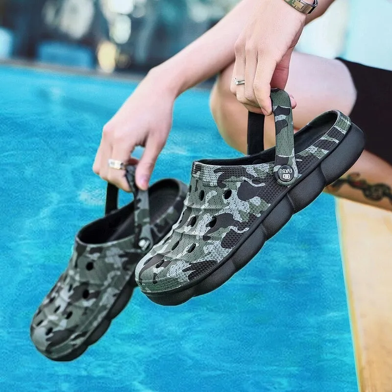 Men's Casual Garden Clogs Soft Sandals