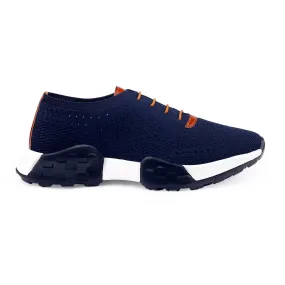 Men's Knitted Upper Casual Sports Lace-Up Running Shoes Men's Knitted Upper Casual Sports Lace-Up Running Shoes