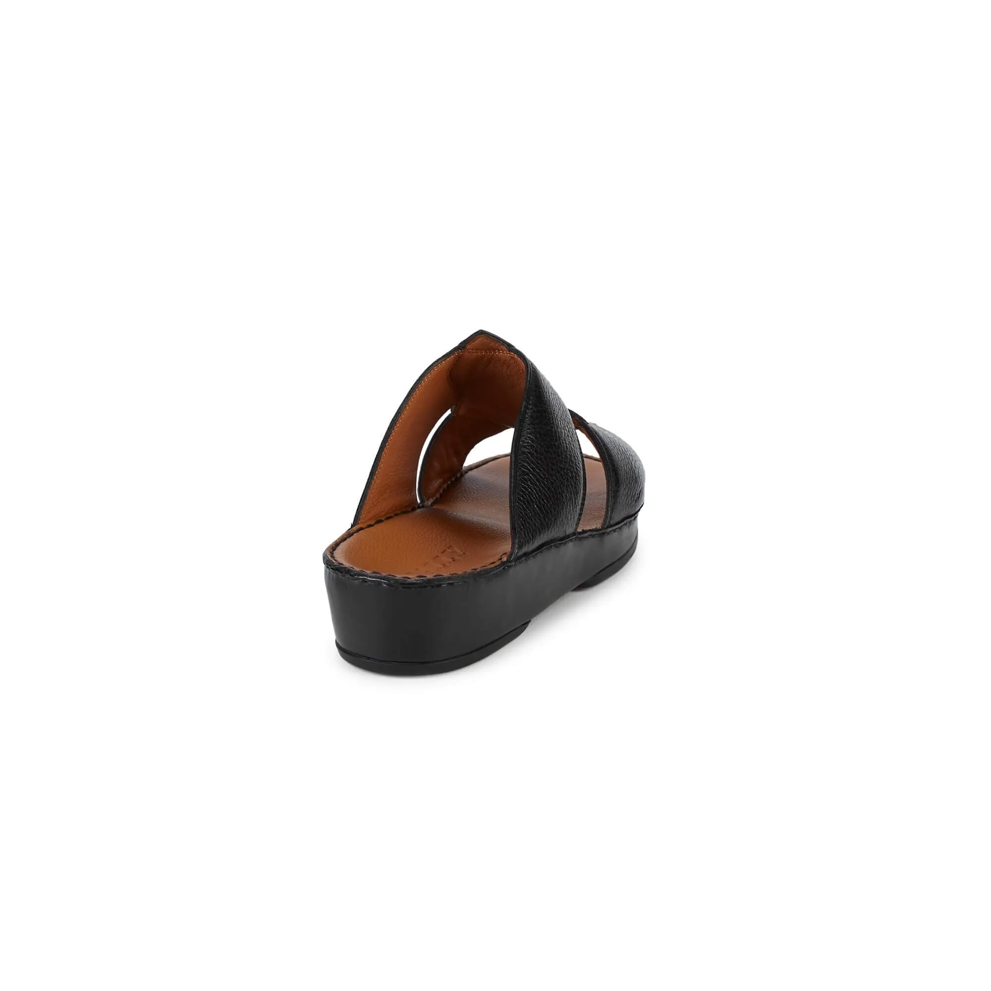 NEW Bally Hakman Men's 6211912 Black Grained Leather Sandals US 12 MSRP $625