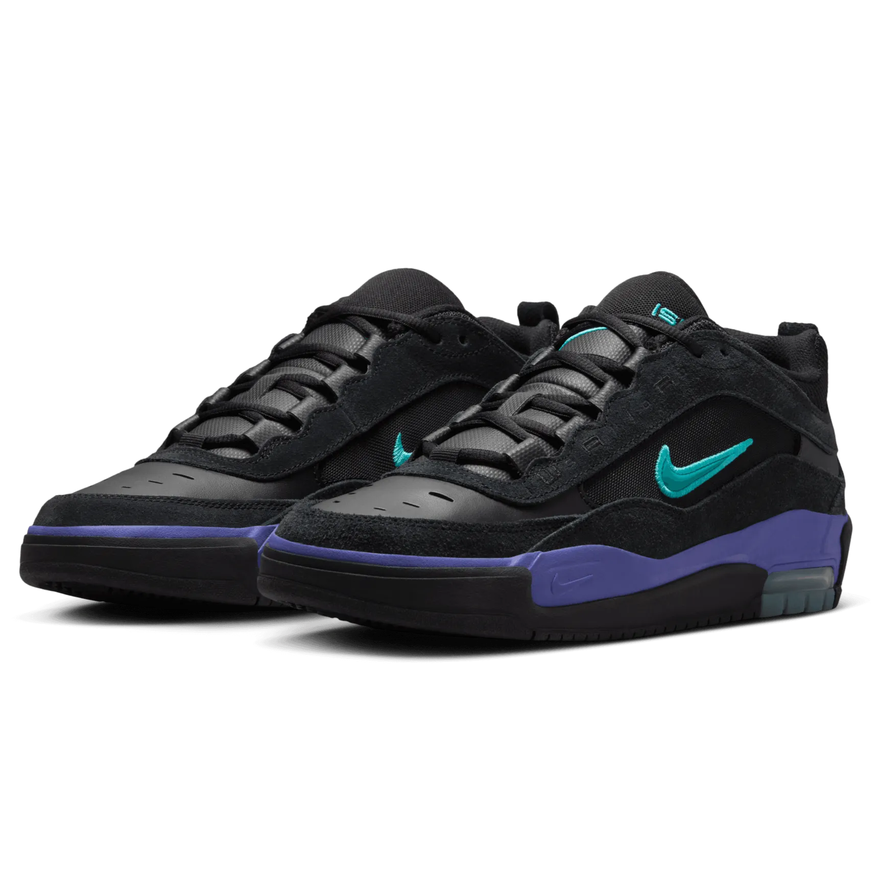 Nike SB Air Max Ishod 2 Skateboard Shoe - Black/Dusty Cactus-Black-Persian Violet