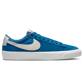 Nike SB Blazer Low Pro GT Skateboard Shoe - Court Blue/LT Orewood BRN-Court Blue