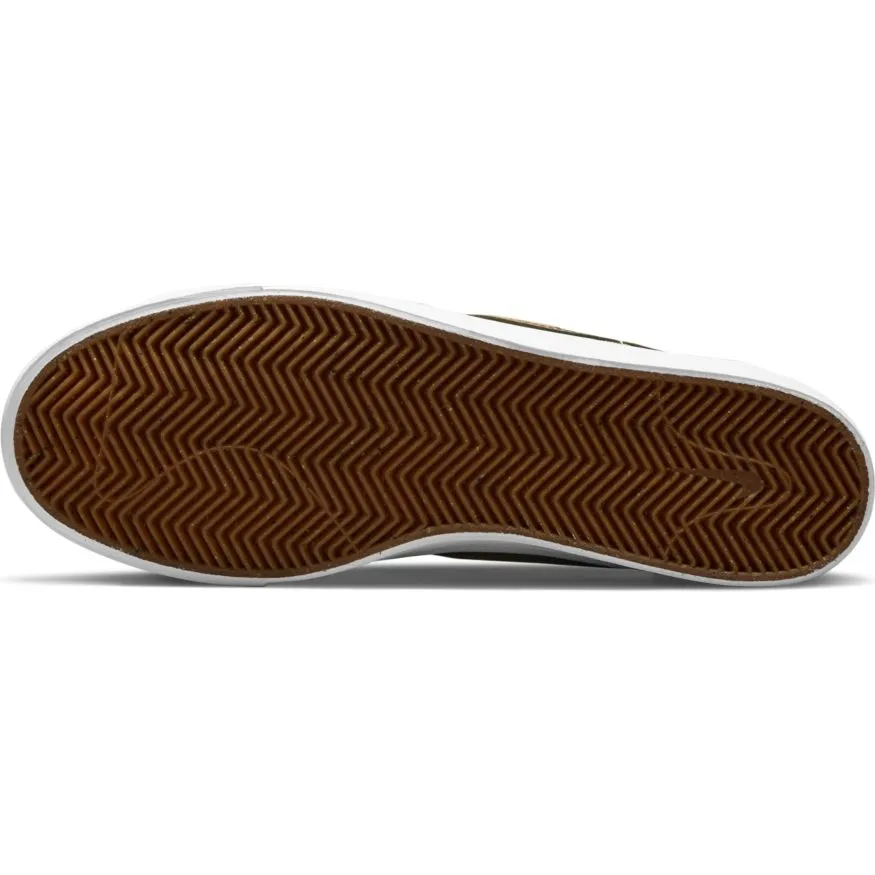 Nike SB BLZR Court DVDL Skateboarding Shoes - Dusty Olive/Medium Olive-Light Bone-Navy