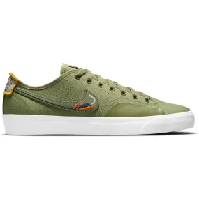 Nike SB BLZR Court DVDL Skateboarding Shoes - Dusty Olive/Medium Olive-Light Bone-Navy