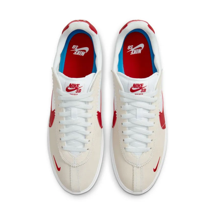 Nike SB BRSB Skateboard Shoe - White/Varsity Red-Varsity Royal-White