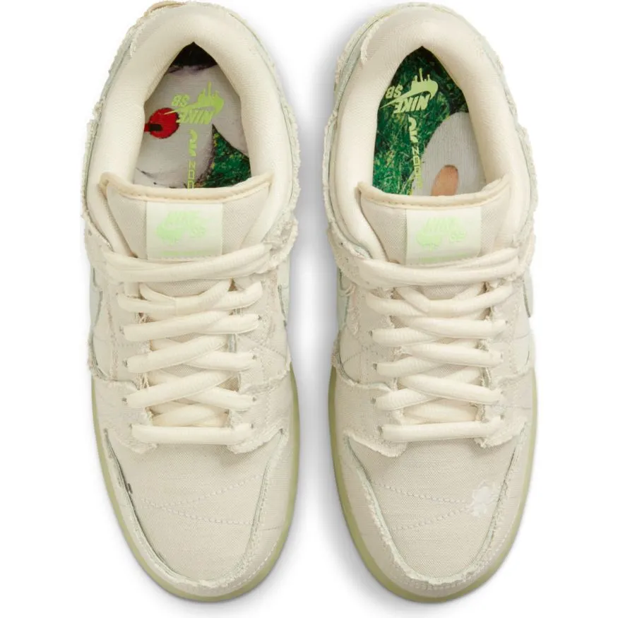 Nike SB Dunk Low Pro Premium Mummy Skate Shoe - Coconut Milk/Seafoam-Yellow Strike