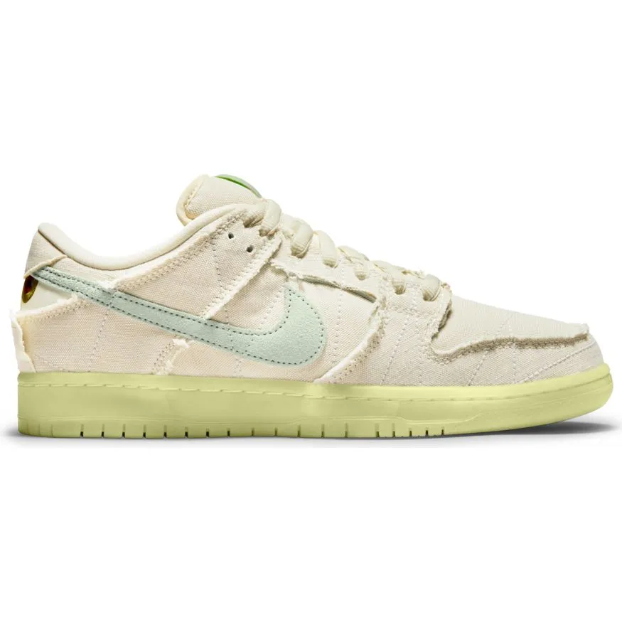 Nike SB Dunk Low Pro Premium Mummy Skate Shoe - Coconut Milk/Seafoam-Yellow Strike