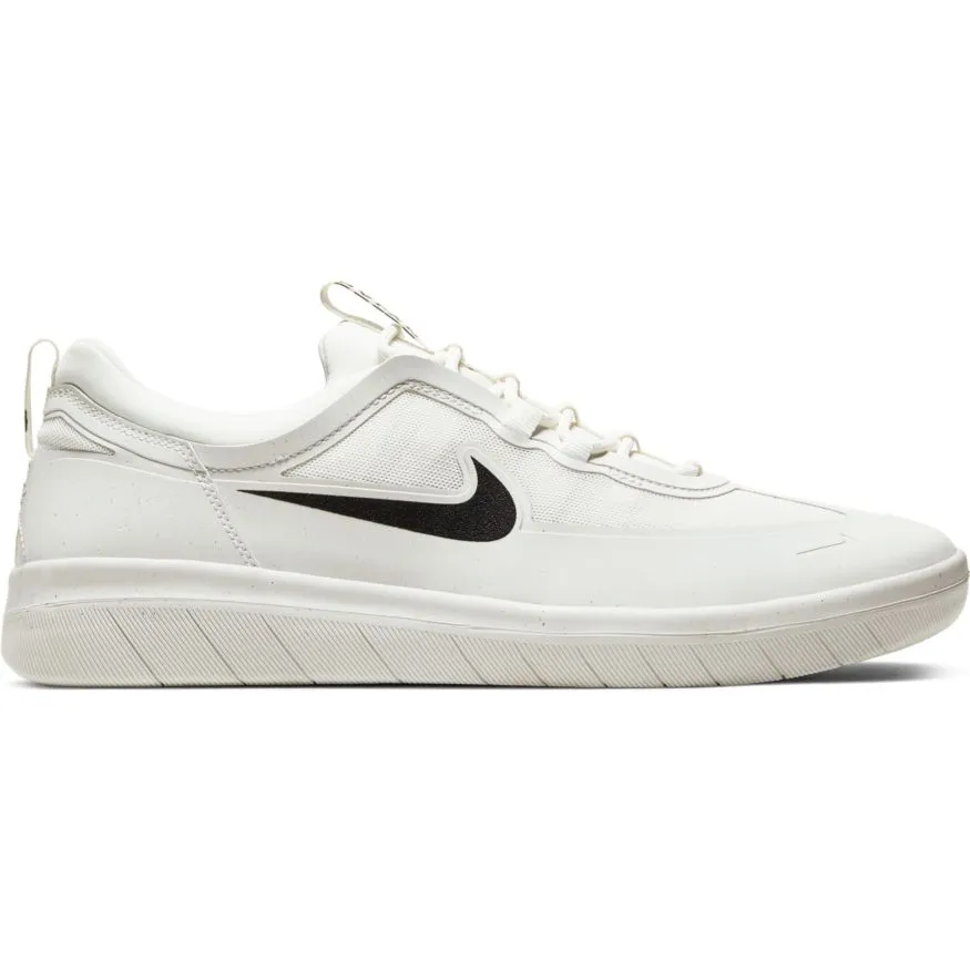 Nike SB Nyjah Free 2 Skateboard Shoe - Summit White/Black-Summit White