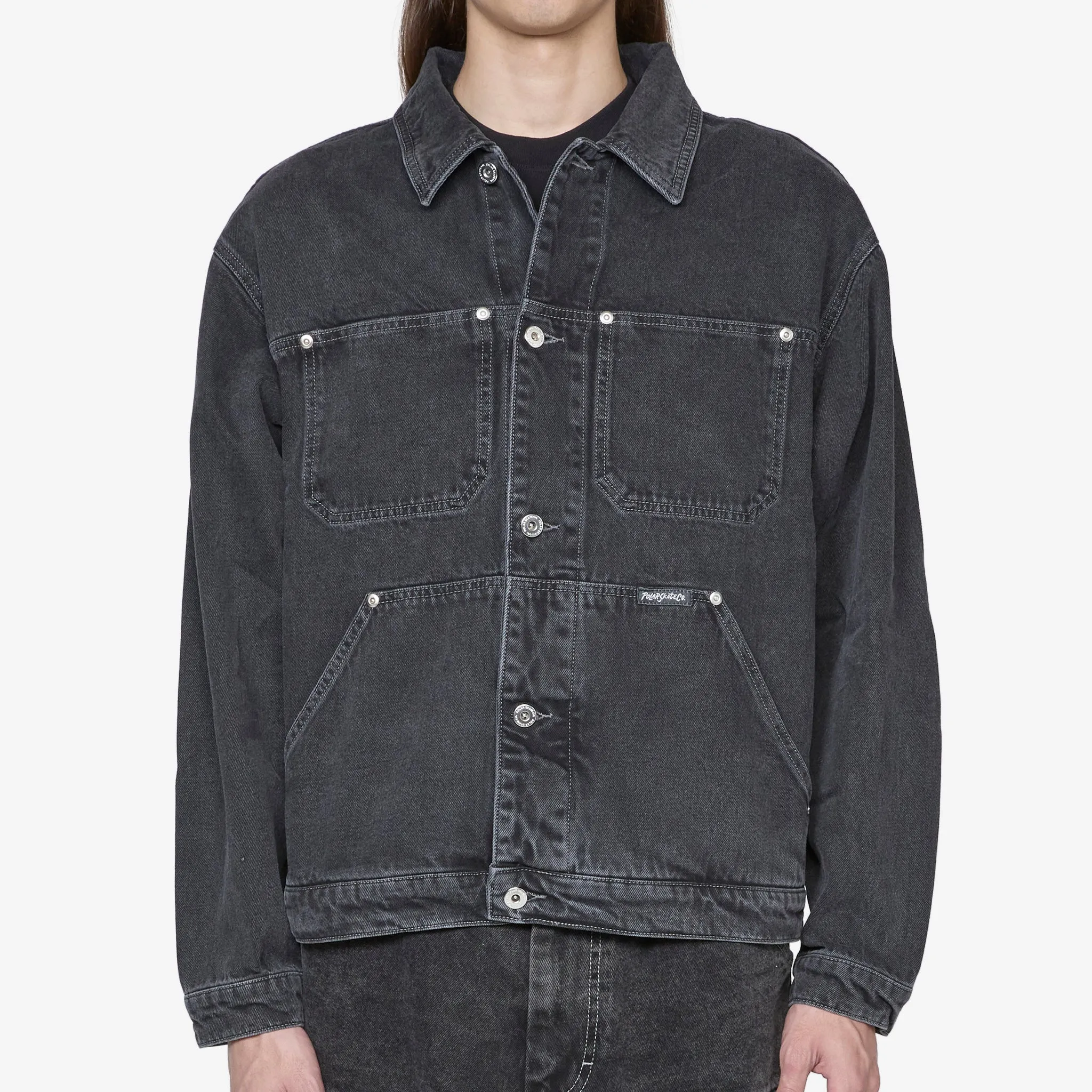 Patrik Denim Jacket Silver Black