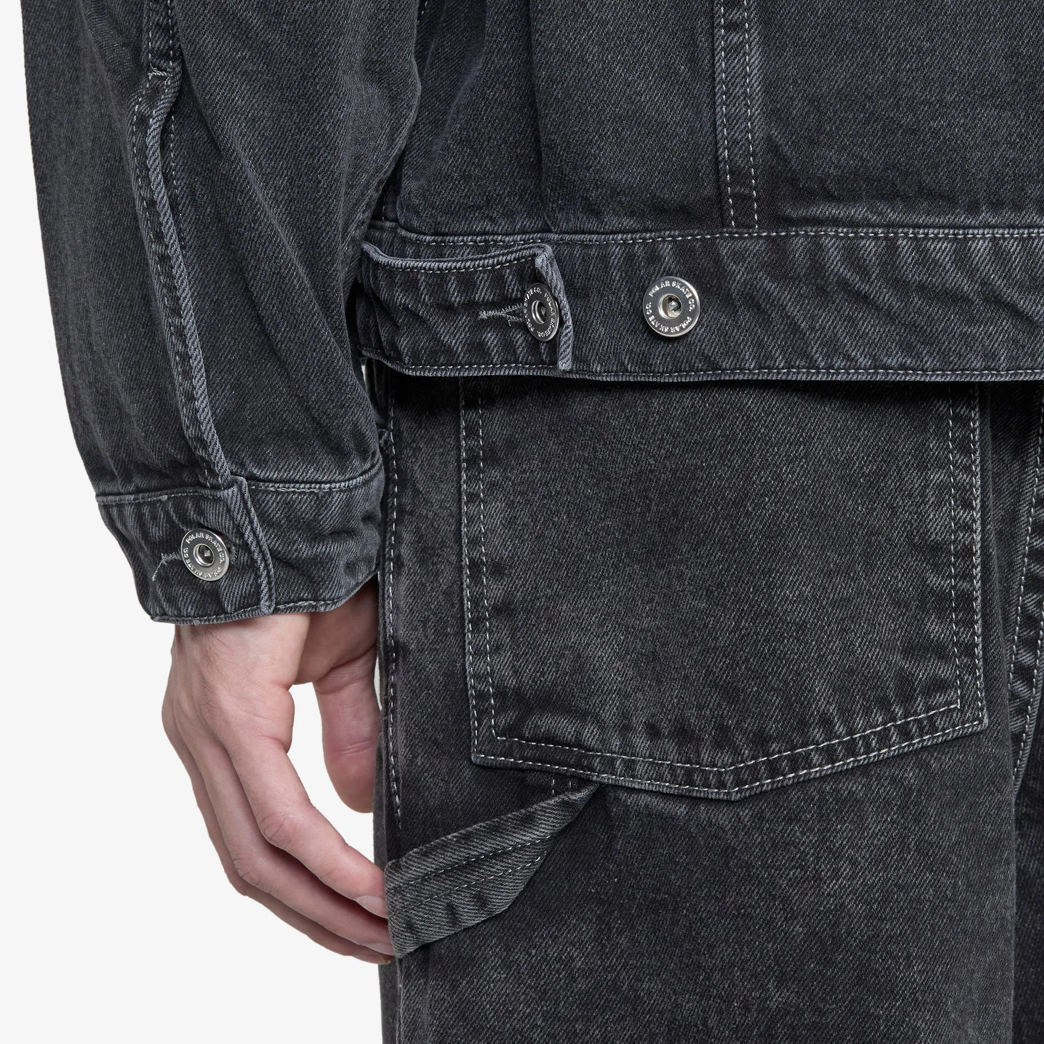 Patrik Denim Jacket Silver Black