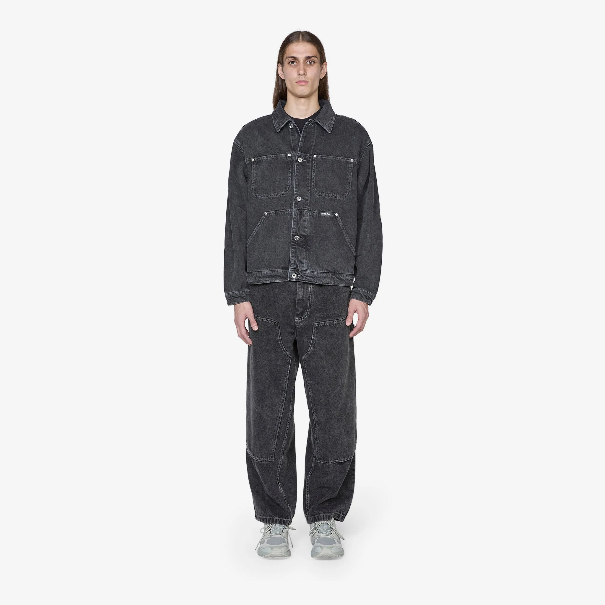 Patrik Denim Jacket Silver Black