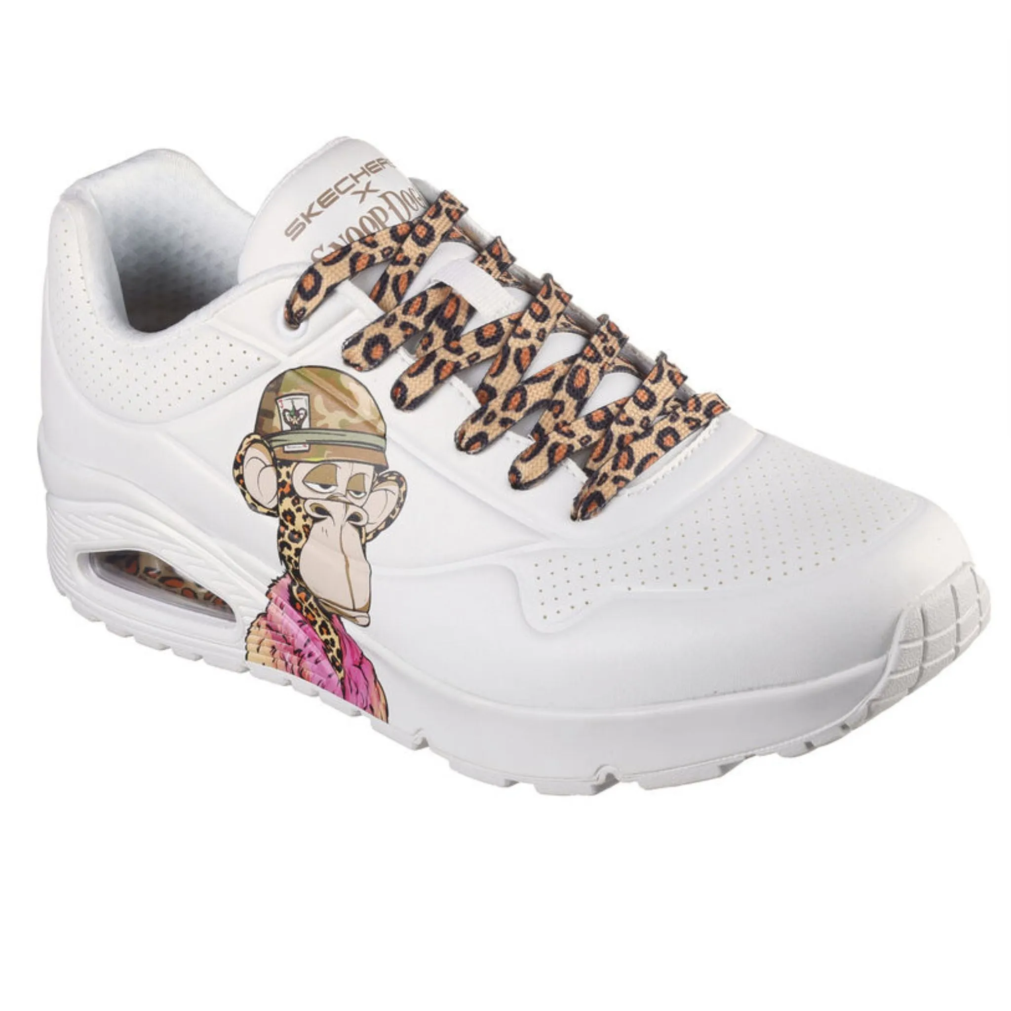 Skechers Men's 251014 Snoop Dogg Uno- Dr. Bombay  White Casual Shoes