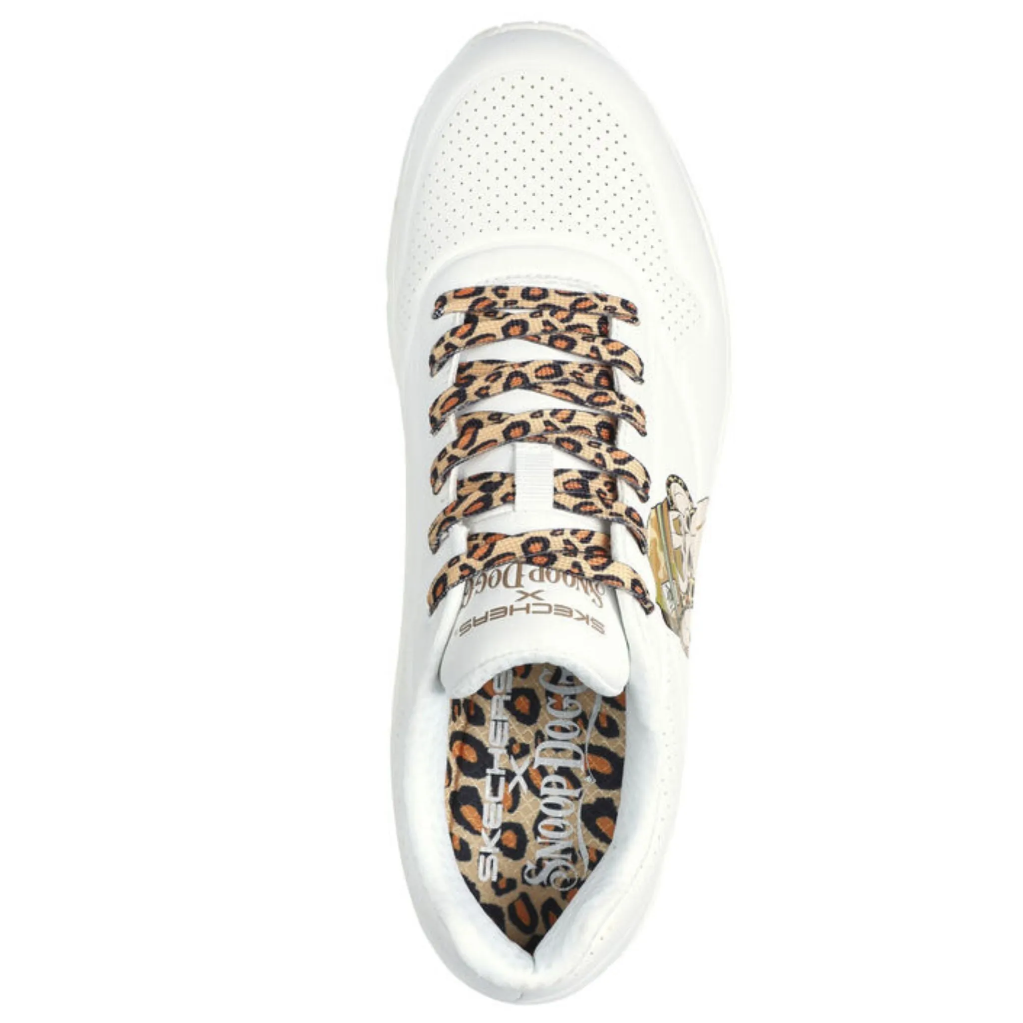 Skechers Men's 251014 Snoop Dogg Uno- Dr. Bombay  White Casual Shoes