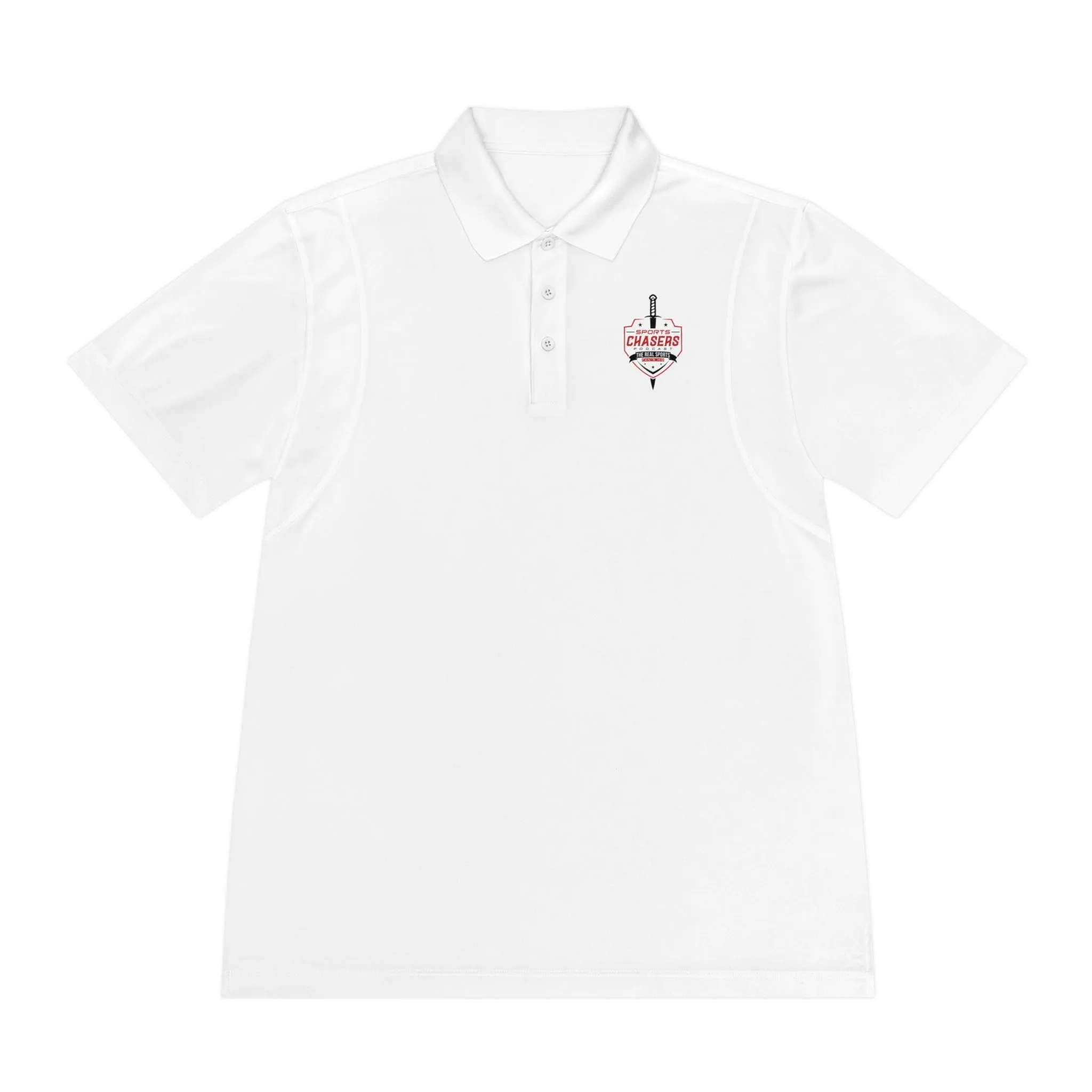 Sports Chasers Podcast White Mens’s Polo Shirt