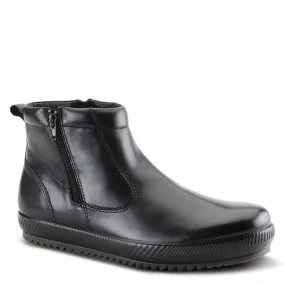 Spring Step Shoes Carter Men's Black Leather Ankle Boots