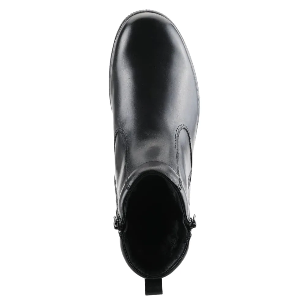Spring Step Shoes Carter Men's Black Leather Ankle Boots