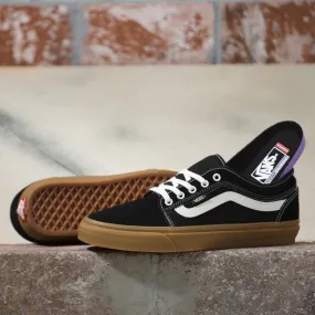 Vans Chukka Low Sidestripe Skateboard Shoe - Black/Gum