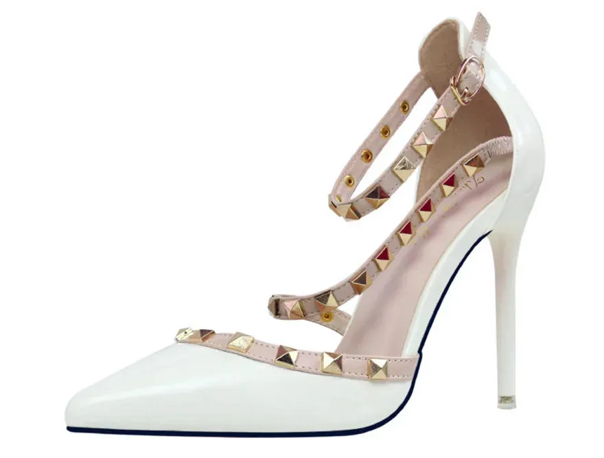 Women's Patent Leather High Heels Shoes