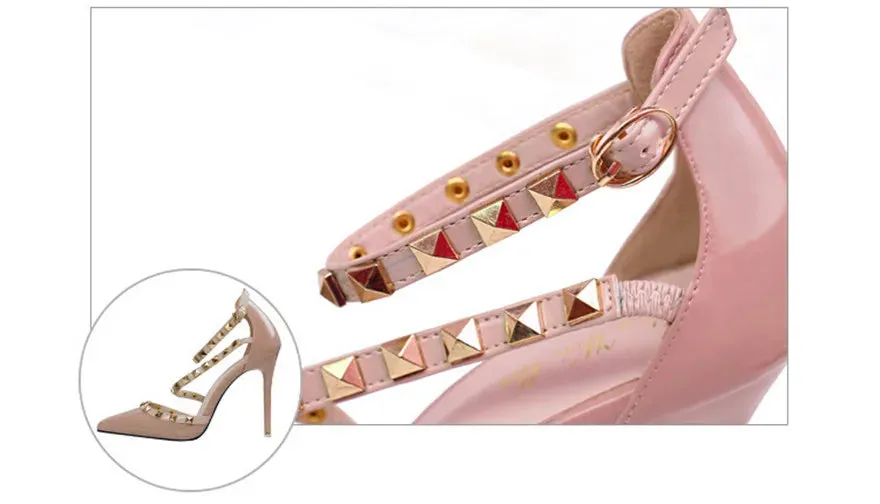 Women's Patent Leather High Heels Shoes