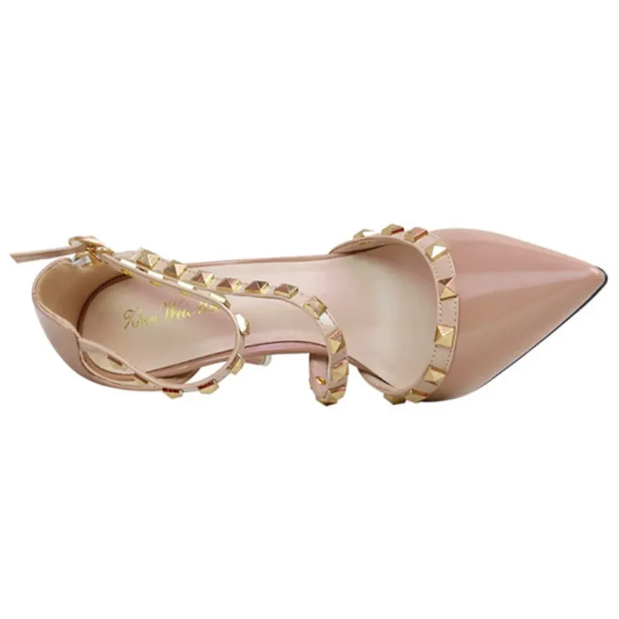Women's Patent Leather High Heels Shoes