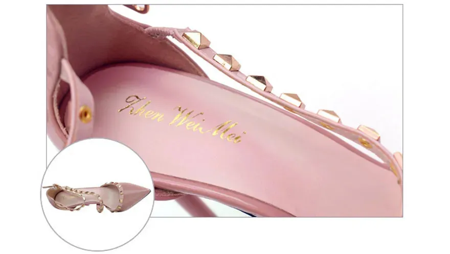 Women's Patent Leather High Heels Shoes